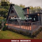 Rumah Segitiga Minimalis Modern Kayu Jati