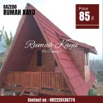 Rumah Segitiga Minimalis Kayu Jati Jepara Berkualitas