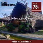 Rumah lumbung minimalis kayu jati 4x6 atap multiroof