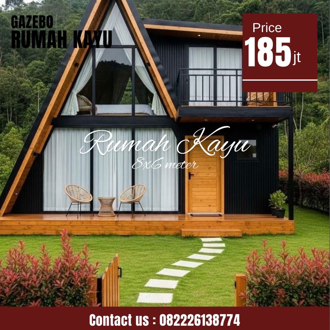 7c3aad20-51a2-46bd-883f-f87516e64e15 Rumah Segitiga Kayu Jati Minimalis Modern Jepara - Image 1
