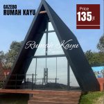 Rumah Segitiga Kayu Jati Minimalis jepara