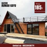 Rumah Segitiga Minimalis Modern Kayu Jati