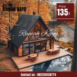Rumah Segitiga Kayu Jati Minimalis Modern