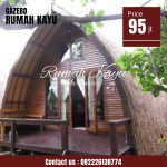 Rumah Lumbung Kayu Jati Minimalis Atap Alang Alang