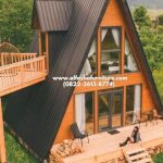 Rumah Segitiga Kayu | Rumah Kayu Minimalis Glamping