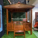 Gazebo minimalis kayu jati 2x2 meter | Gazebo jepara