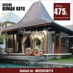 Pendopo Rumah Joglo  Minimlis Kayu Jati Tua