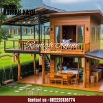 Rumah Kayu Jati Minimalis Jepara | Rumah Glamping Minimalis