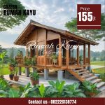 Rumah Kayu Minimalis Modern Kayu Jati