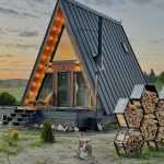 Jual Rumah Segitiga Minimalis Modern Kayu Pilihan