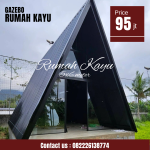 Jual Rumah Kayu Segitiga Bongkar Pasang