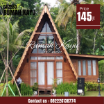 Jual Rumah Segitiga Minimalis Modern Bongkar Pasang