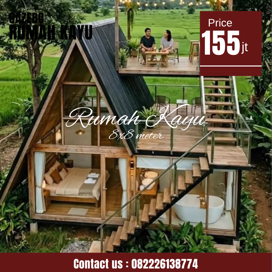 Abu Abu Inspirasi Desain Moderen Furniture Instagram Post (25) Rumah Kayu Segitiga Minimalis Modern Roftop - Image 1