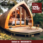Jual Rumah Kayu Lumbung Minimalis Modern