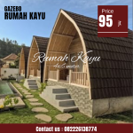 Jual Rumah Lumbung Kayu Estetik dan Modern Harga Terjangkau