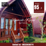 Jual Rumah Kayu Model Lumbung Cocok untuk Villa