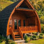 Rumah Kayu Lumbung Minimalis Kayu Jati
