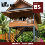 Rumah Kayu Panggung Minimalis Modern Harga Terjangkau