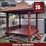 Jual Gasebo Kayu Jati Minimalis Langsung Pengrajin