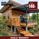 Rumah Kayu Minimalis Modern Full Jati