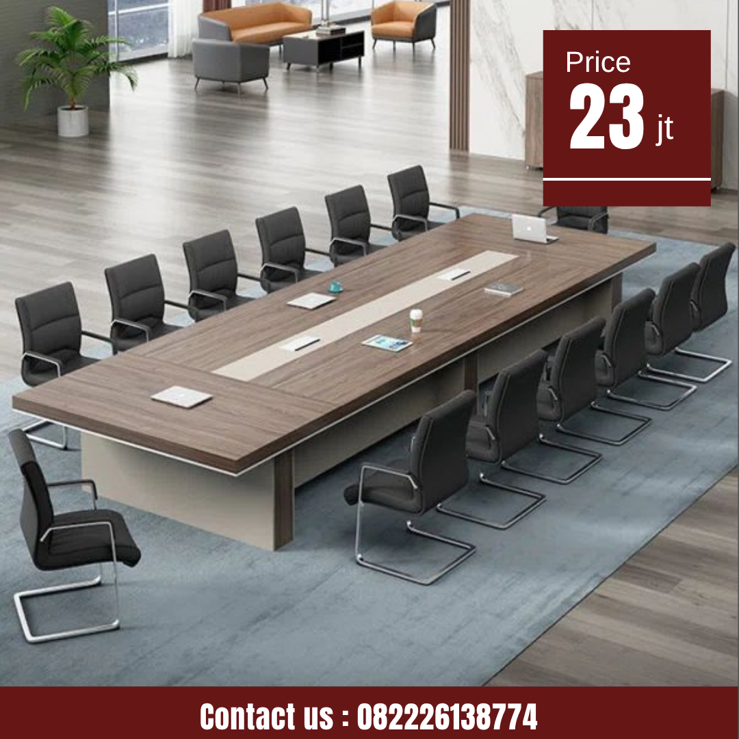 Abu Abu Inspirasi Desain Moderen Furniture Instagram Post (56) Meja Meeting Mewah Custom untuk Perusahaan dan Instansi - Image 1