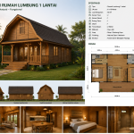 Rumah Lumbung Kayu Jati Eksklusif | Desain Tradisional