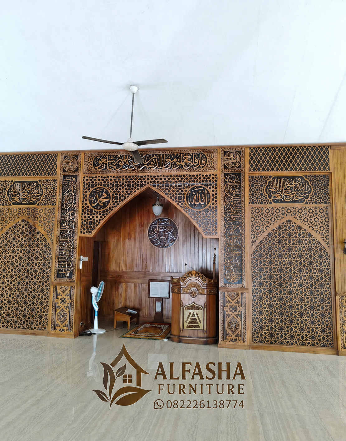 ChatGPT Image 3 Agu 2026, 02.58.22 Mihrab Masjid Kayu Ukir Kaligrafi Produksi Jepara Harga Terbaik - Image 1