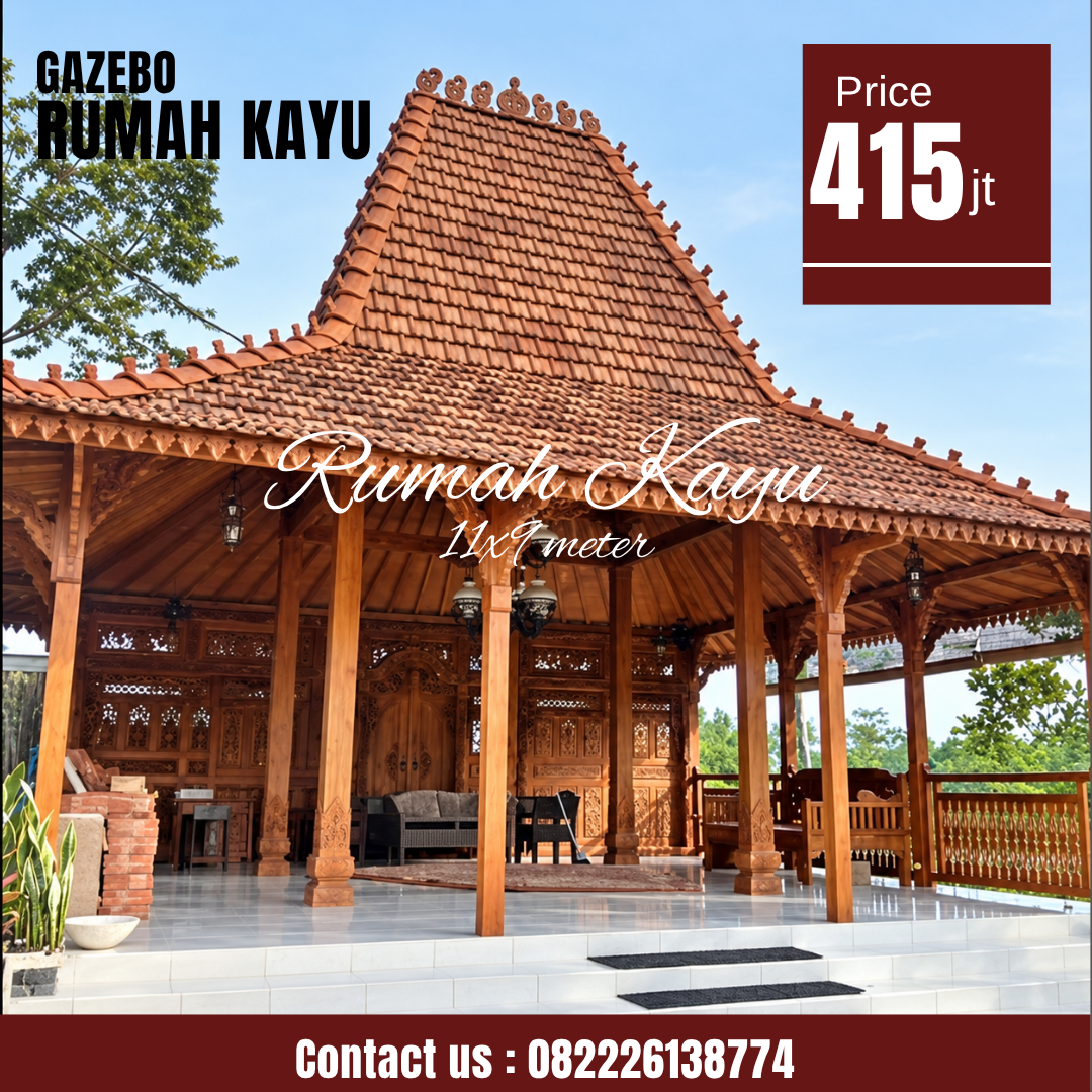 Abu Abu Inspirasi Desain Moderen Furniture Instagram Post - 2026-09-17T043754.819 Pendopo Joglo Kayu Jati Perhutani Ukir Jepara - Image 1