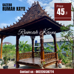 Gazebo Kayu Jati Ukir Jepara Model Klasik Elegan