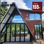 Rumah Kayu Segitiga A-Frame – Desain Modern untuk Hunian & Villa