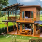 Rumah Panggung Kayu Jati Minimalis Modern
